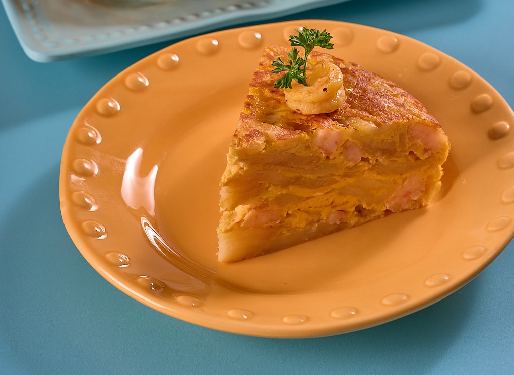 PorciÃ³n de Tortilla EspaÃ±ola de CamarÃ³n 