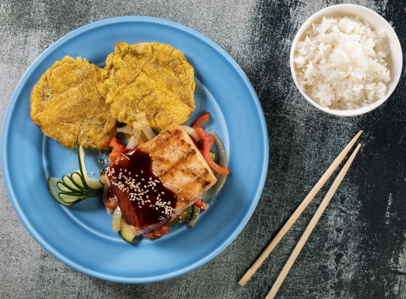 Filete de SalmÃ³n en Salsa de Teriyaki