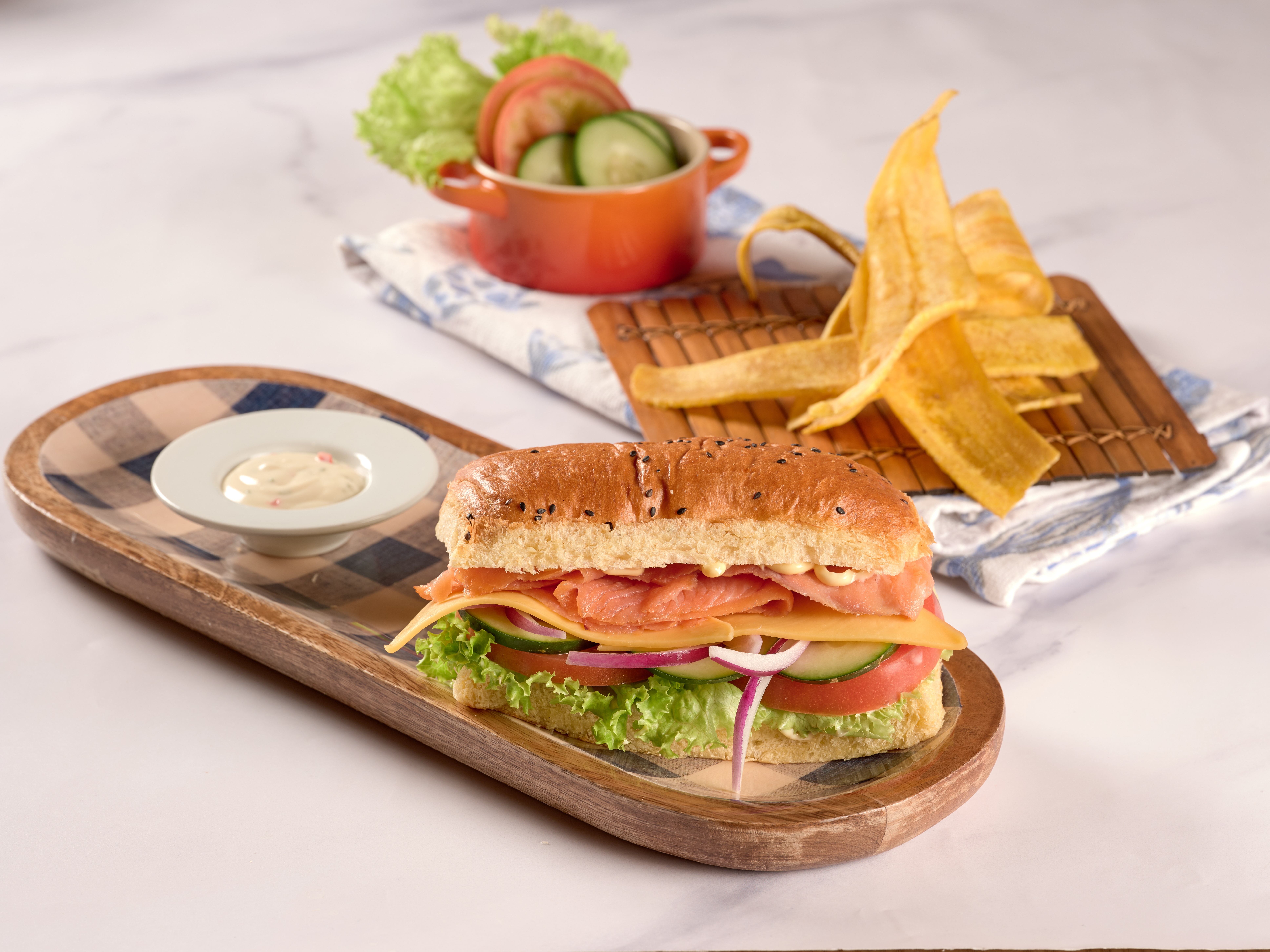 SÃ¡ndwich de SalmÃ³n Ahumado 